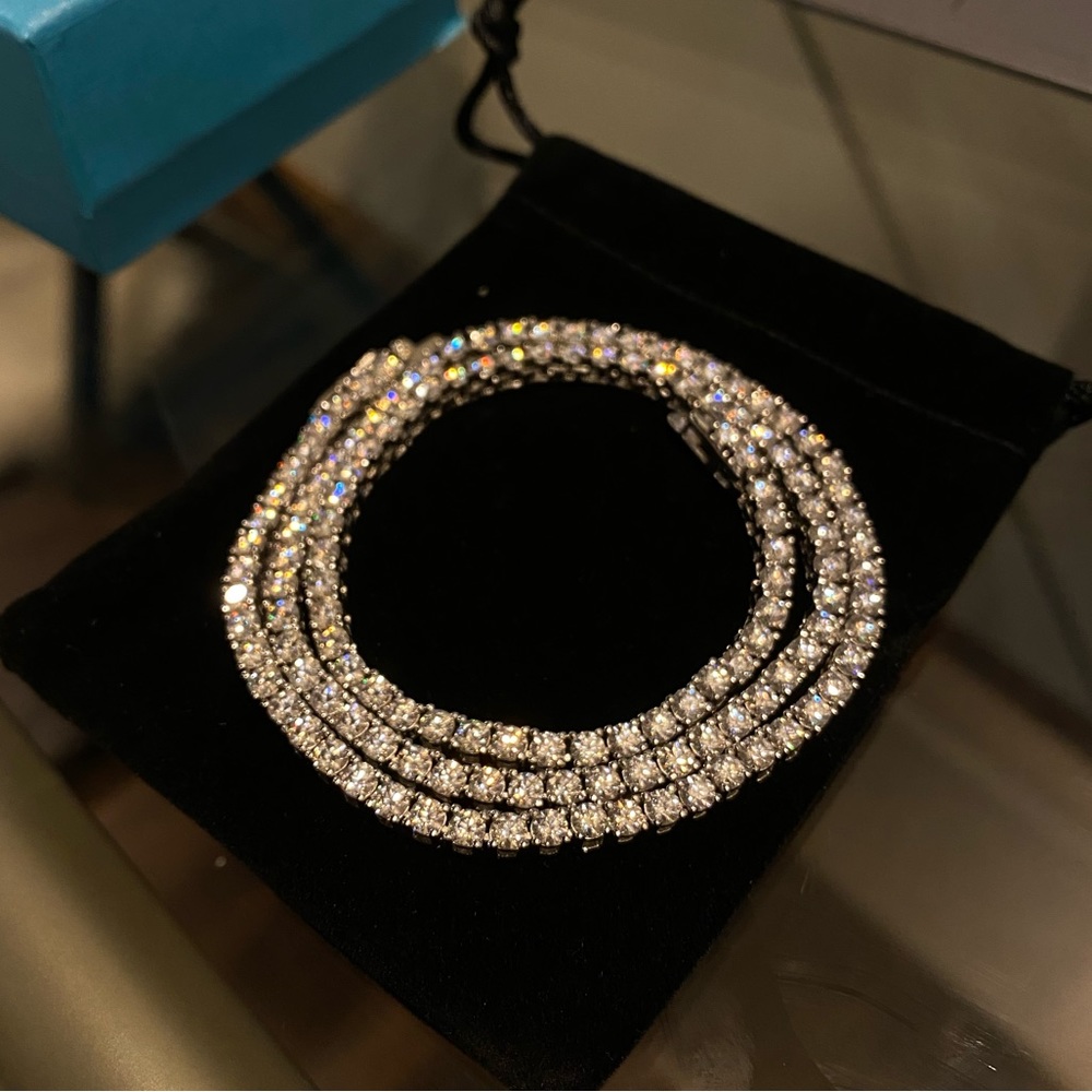 Moissanite Diamond Tennis Necklace
